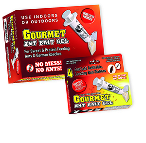 Gourmet Ant Bait Gel Refillable Bait Stations (4-count)